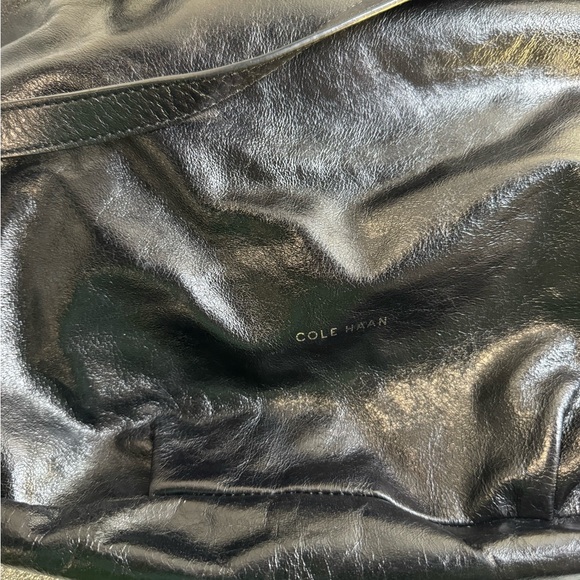 Cole Haan leather brownish/black leather bag. - Picture 15 of 16